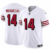 Men & Women & Youth San Francisco 49ers #14 Tanner Mordecai New White 2025 F.U.S.E. Vapor Untouchable Limited Stitched Jersey,baseball caps,new era cap wholesale,wholesale hats